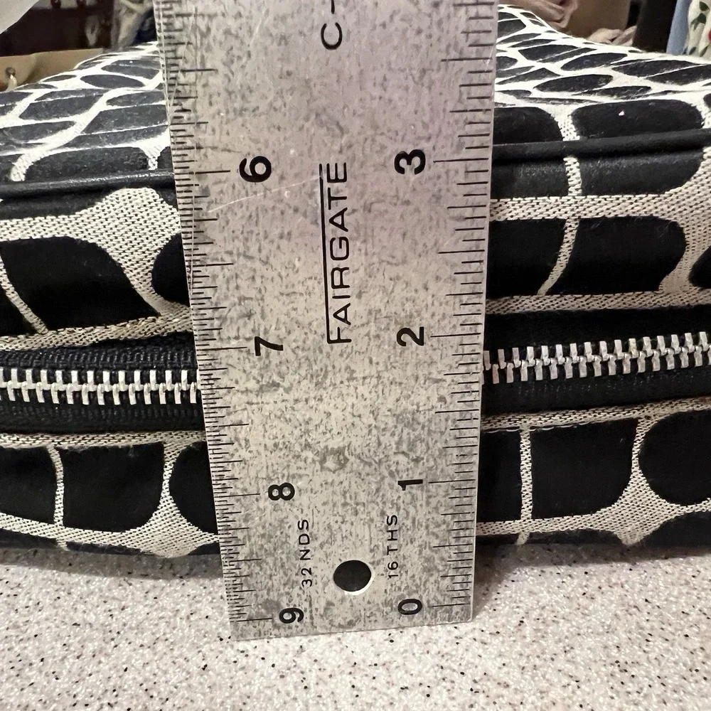 Kate Spade NY Vtg Dot Noel Y2K Travel Cosmetic Toiletry Bag Modern Designer